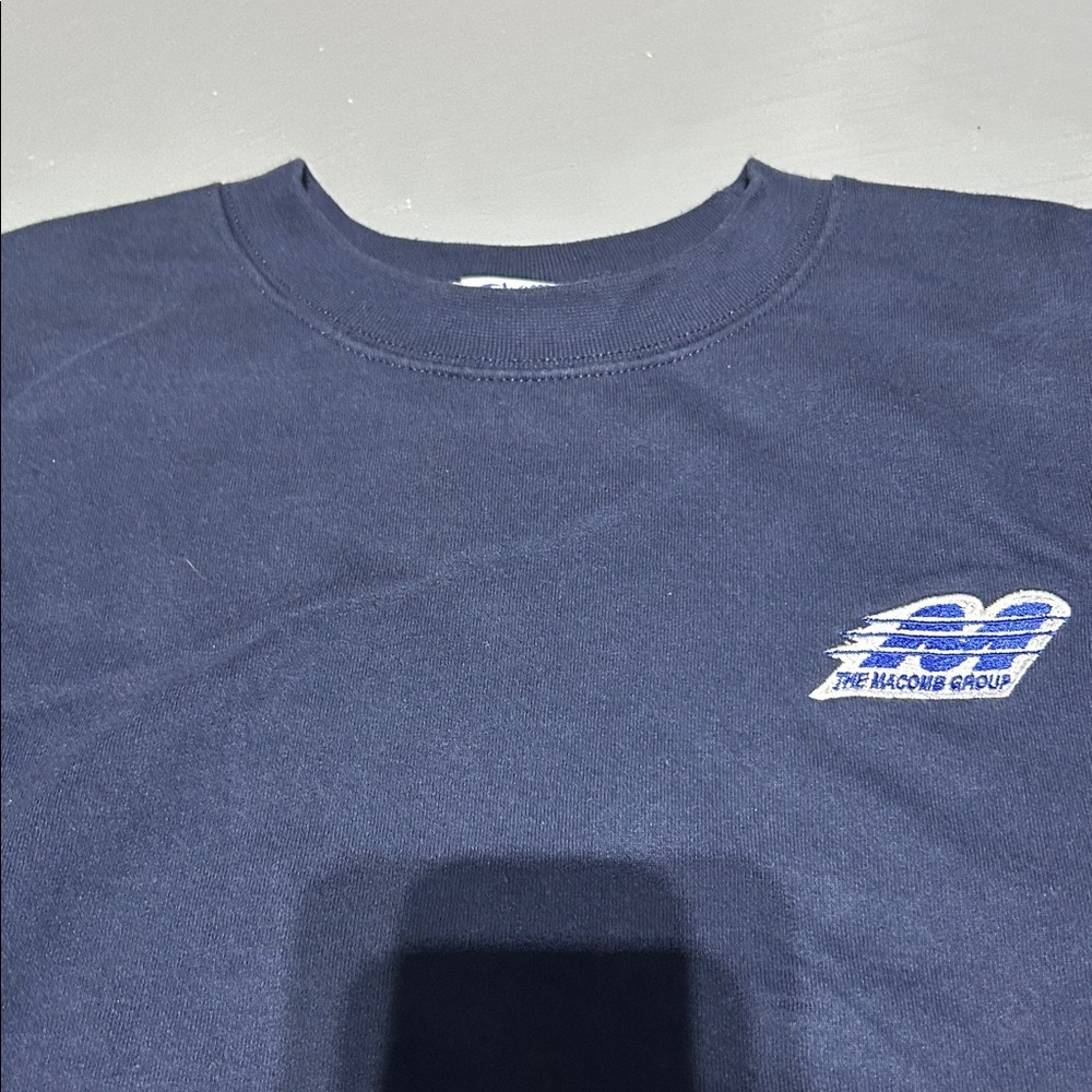 Champion Navy Blue Crewneck Sweater - Picture 6 of 8